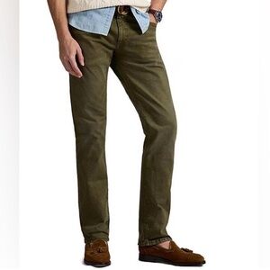 Polo Ralph Lauren Varick Slim Straight Men’s Jeans Olive Green Size 30 x 30